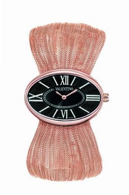 Valentino V43MBQ5014S080 Seduction Rose Gold-Plated Oval Plisse Bracelet