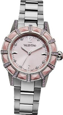 Valentino V54SBQ99197S099 Eden Pink Corals and Sapphire Bezel Steel