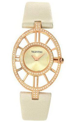 Valentino Vanity Rose Gold Plated Steel & Diamond Fashion Strap V42SBQ5103-FS601