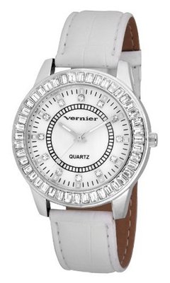 Vernier VNR11011 Round Baguette Bezel Strap Fashion