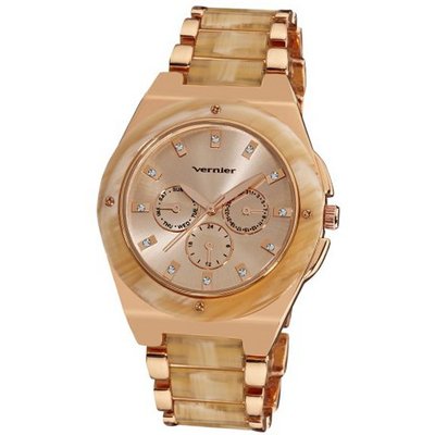 Vernier VNR11018 Rose and Bone Chrono-Look Bracelet