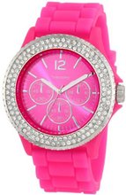 Vernier VNR11043 Round Crystal Rubber Strap Fashion