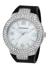 Vernier VNR11073SSB Mother-Of-Pearl Dial Rubber Strap Quartz