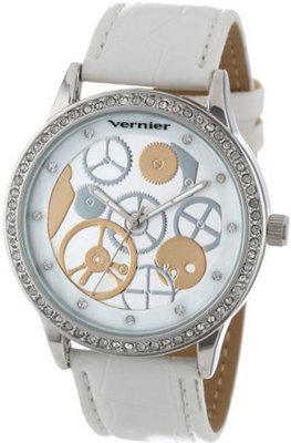 Vernier VNR11078SSW Automatic Skeleton Dial Polyurethane Strap Quartz