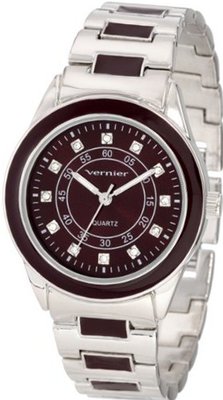 Vernier VNR11080BR Sunray Dial with Stones Bracelet Quartz