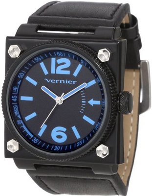 Vernier VNR11082BU Bold Fashion Polyurethane Strap Quartz