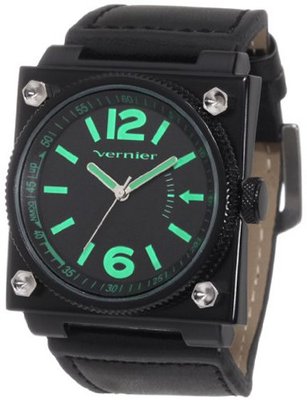 Vernier VNR11082GN Bold Fashion Polyurethane Strap Quartz