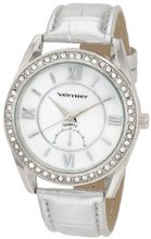 Vernier VNR11083SS Mother-Of-Pearl Dial Metalic Polyurethane Strap Quartz