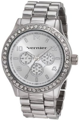 Vernier VNR11088SS Chrono Look Glitz Bracelet Quartz