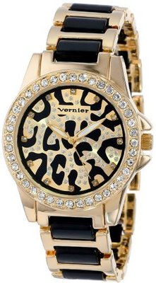 Vernier VNR11098 Leopard Dial Bracelet
