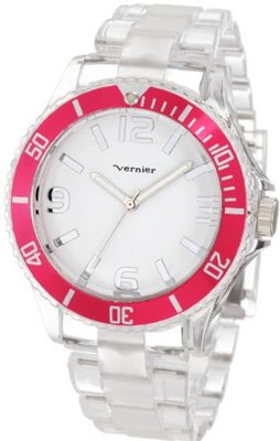 Vernier VNR11099 Clear Plastic Bracelet Quartz