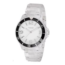 Vernier VNR11099BK Clear Plastic Bracelet Quartz