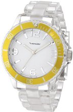 Vernier VNR11099YL Clear Plastic Bracelet Quartz