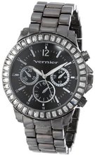 Vernier VNR11106GN Baguette Crystal Stones around Bezel
