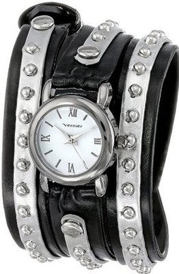 Vernier VNR11117GM Gun-Metal Triple Wrap Studded Leather