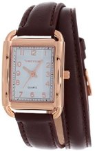 Vernier VNR11136BR Puffed Leather Double Wrap Strap