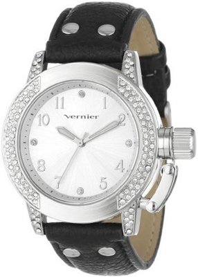 Vernier VNR11148 Crystal Bezel Crown-Protector Strap