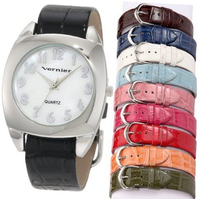 Vernier VNR666572 10 Pieces Interchangeable Polyurethane Strap Quartz
