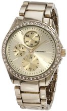 Vernier VR11090YG Crystal Accent Bracelet Quartz