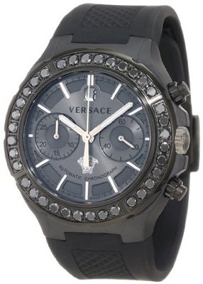 Versace 26CCS76D455 S009 DV One Automatic Black Ceramic Chronograph Unisex