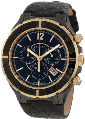 Versace 28CCP9D008 S009 Dv One Cruise Black Ceramic Chronograph Date Tachymeter