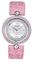 Versace 79Q951D497 S111 Eon Reversible Sapphire and Diamond Bezel Pink Leather