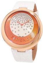 Versace 87Q80D98F S001 Perpetuelle Rose-Gold Plated Diamonds Genuine Alligator