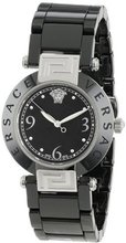 Versace 92QCS9D008 SC09 "Reve" Black Ceramic and Stainless Steel Bracelet
