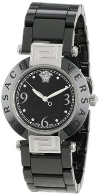 Versace 92QCS9D008 SC09 "Reve" Black Ceramic and Stainless Steel Bracelet