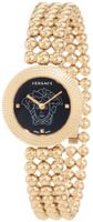 Versace 94Q80D008 S080 Eon Soire Gold IP Black Dial Sapphire Crystal Sphere Stainless Steel bracelet