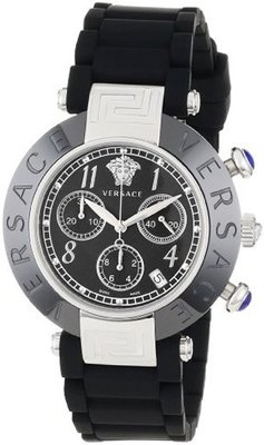 Versace 95CCS9D008 S009 Reve Ceramic Black Stainless Steel Chronograph