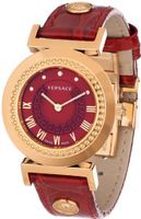 Versace P5Q80D800  S800 Vanity Rose Gold Ion-Plated Stainless Steel Red Sunray Dial