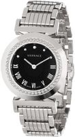 Versace P5Q99D009 S099 Vanitas Stainless Steel Black Sunray Dial