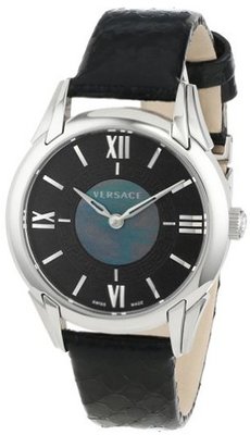 Versace VFF010013 "Dafne" Round Stainless Steel Elaphe Design Dress