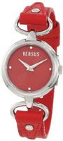 Versus by Versace 3C68000000 Versus V Red Dial with Crystals Genuine Leather