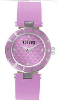 Versus by Versace 3C71300000 Logo Lavender Dial with Crystals Genuine Leather