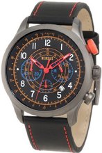 Versus by Versace 3C73000000 Soho Titanium Coated Steel Black Dial Chronograph Leather