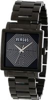 Versus by Versace AL12SBQ509A110 Dazzle Black Ion-Plated Coated Stainless Steel Square