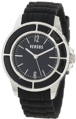 Versus by Versace AL13LBQ809A009 Tokyo Black Dial Black Rubber