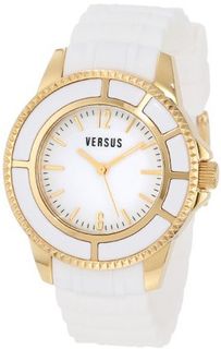 Versus by Versace AL13SBQ701A001 Tokyo Gold IP White Dial White Rubber
