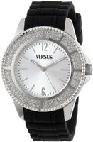 Versus by Versace SGM050013 Tokyo Crystal Round Stainless Steel Silver Sunray Dial Crystals