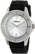 Versus by Versace SGM050013 Tokyo Crystal Round Stainless Steel Silver Sunray Dial Crystals