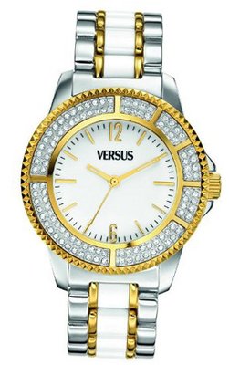 Versus by Versace SH7090013 Tokyo Crystal Analog Display Japanese Quartz Silver
