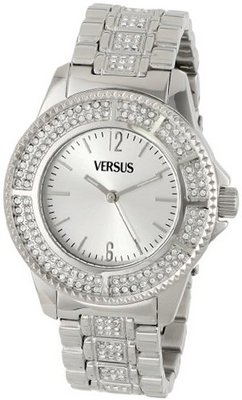 Versus by Versace SH7120013 Tokyo Crystal Analog Display Japanese Quartz Silver