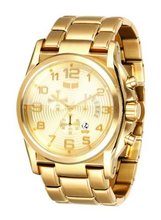 Vestal DEV005 De Novo Gold Chronograph with Day Register