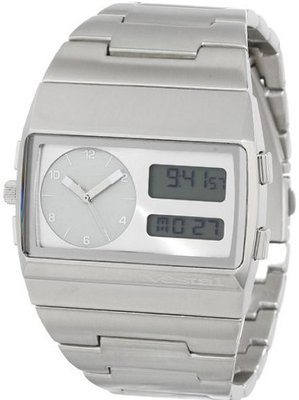 Vestal MMC039 Metal Monte Carlo Silver Analog and Digital