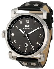 Vestal OB3L006 Observer Leather Black Silver