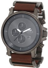 Vestal PLE037 Plexi Gunmetal with Oiled Dark Brown Leather