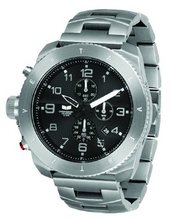 Vestal RES001 Restrictor Silver and Black Chronograph Dive