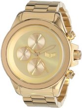 Vestal Unisex ZR2003 ZR-2 Minimalist Polished Gold-Tone Stainless Steel Chronograph